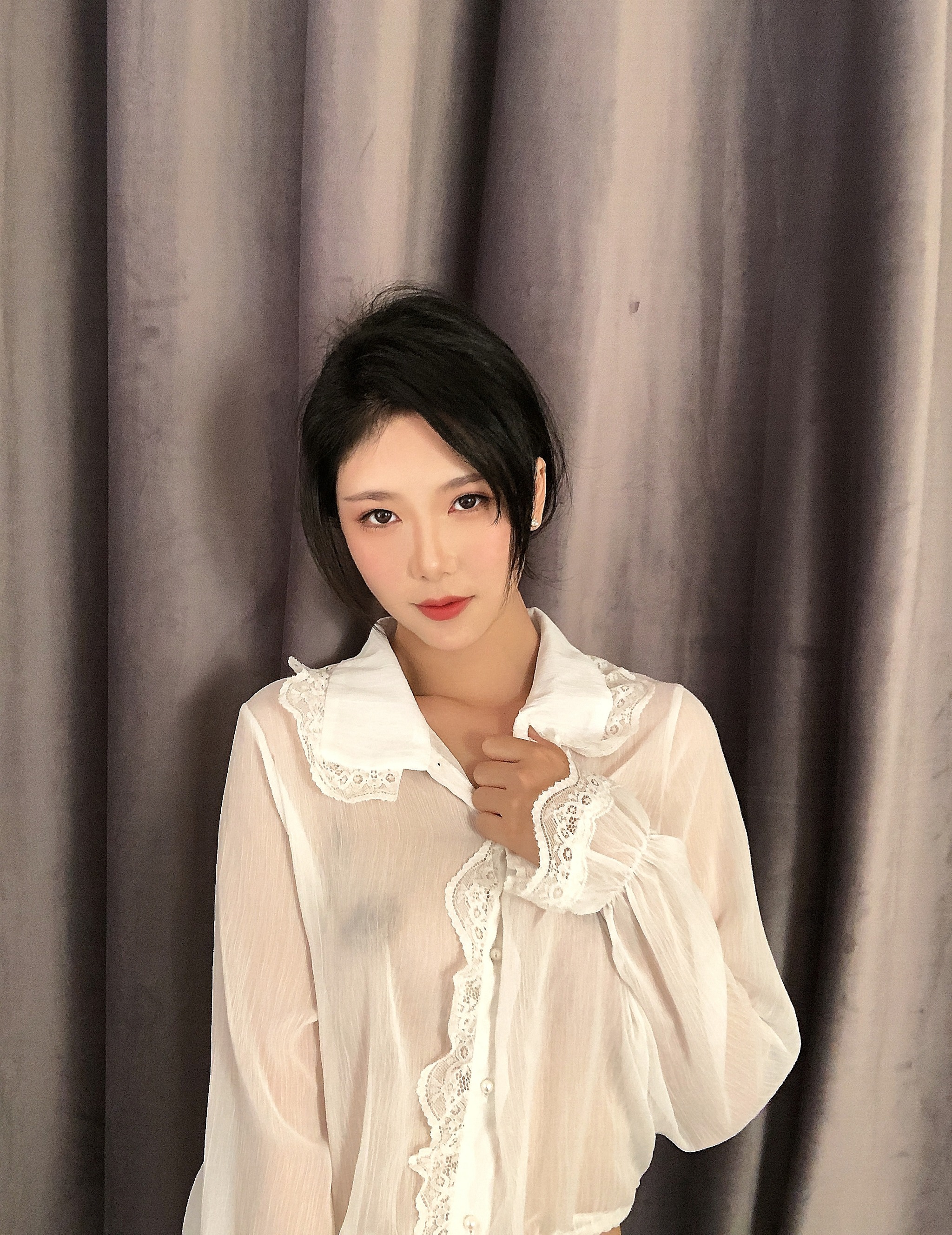 图片[1]-抖娘-利世 – NO.062 透视雪纺 [32P]-XikXak